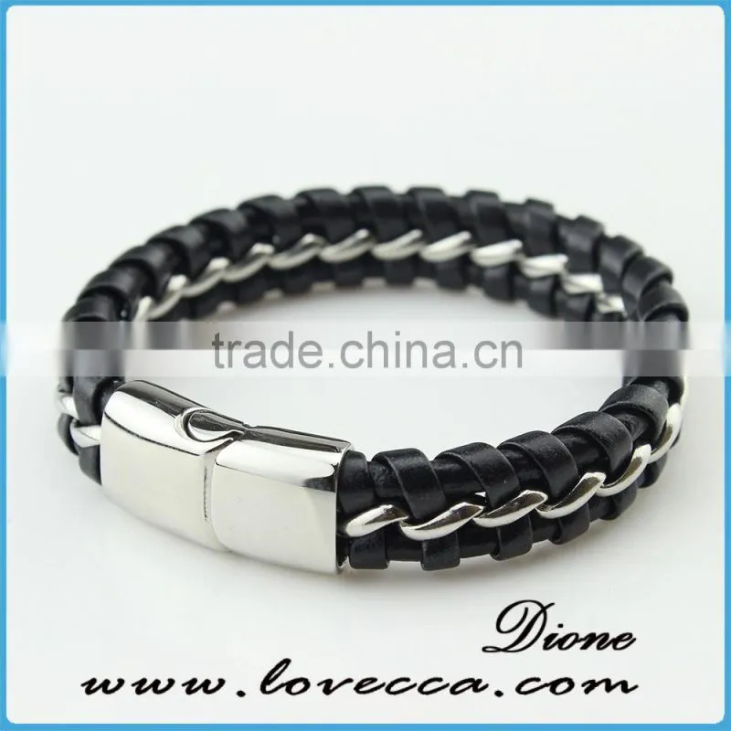 Customized logo bio magnetic bracelet genuine,genuine leather bracelet