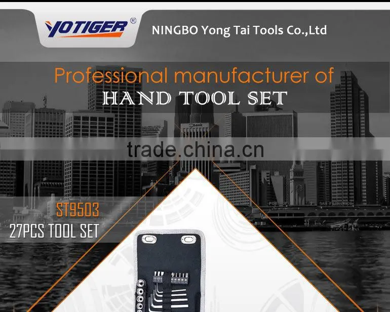 27pcs High Quality Folding Tool Bag Mechanics Tool Kit Set