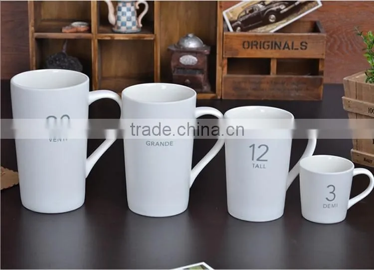 White 11OZ Custom Coffee Porcelain Cups Wholesale