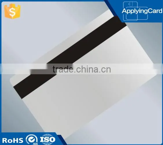 2016 Customized design new plastic magnetic stripe card with hico from China alibaba