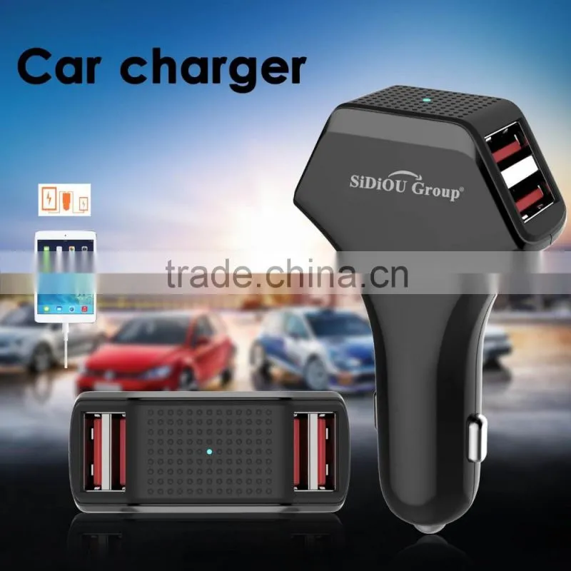 Sidiou Group 4 USB port Car Charger High Output Car Charger for IOS and Andriod devices