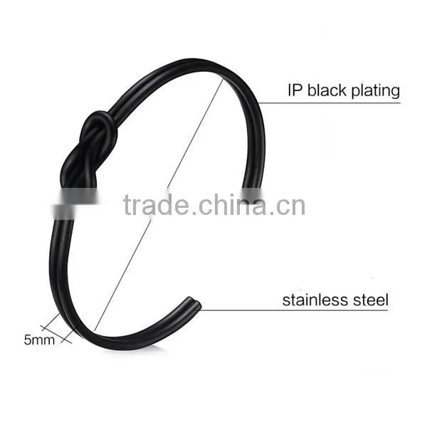 Personality Stainless Steel Jewelry Bowknot Three Colors Bracelet