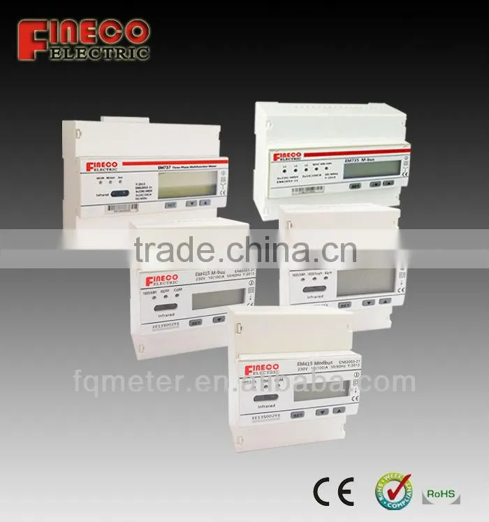 EM418 MID approved single phase digital energy meter din rail kwh energy meter modbus rtu energy meter
