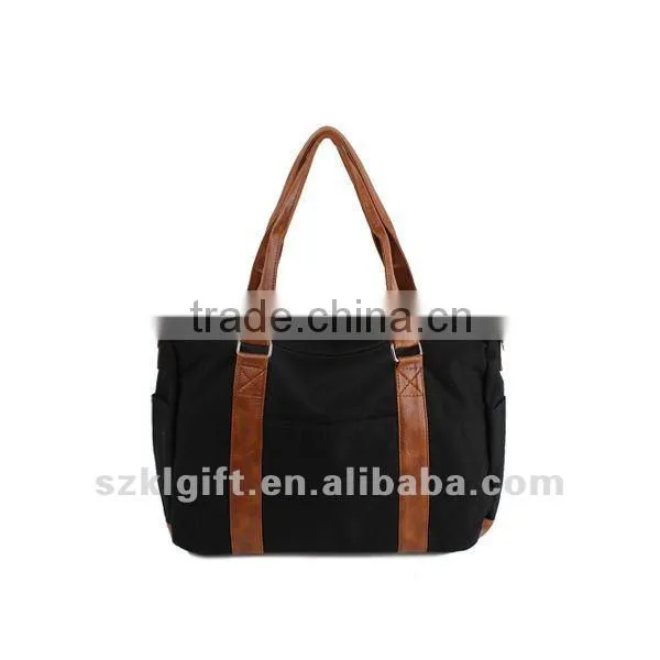 High Quality PU Leather Tote Bag,Unique Canvas Travel Duffle Bags with High Standard