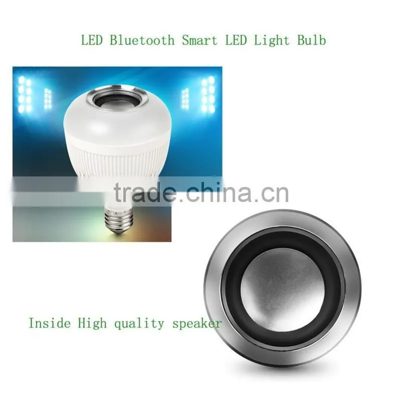 Cheap Items to Sell RGB Changing LED Light Bluetooth Speaker Bulb with E27 Bacse