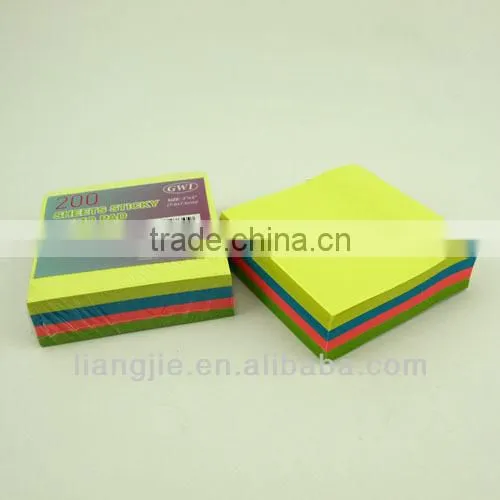 Self-adhesive sticky cube