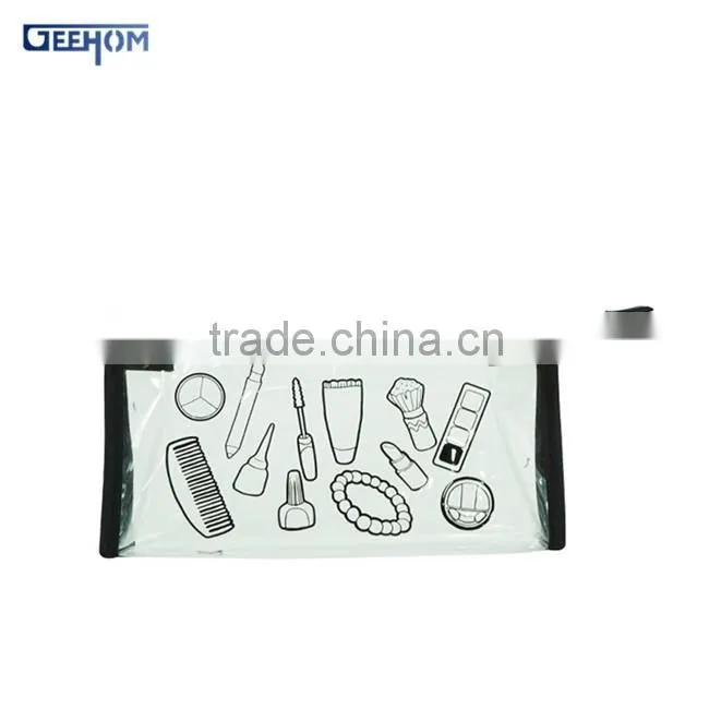 ladies cosmetic bag cheap pvc clutch bag