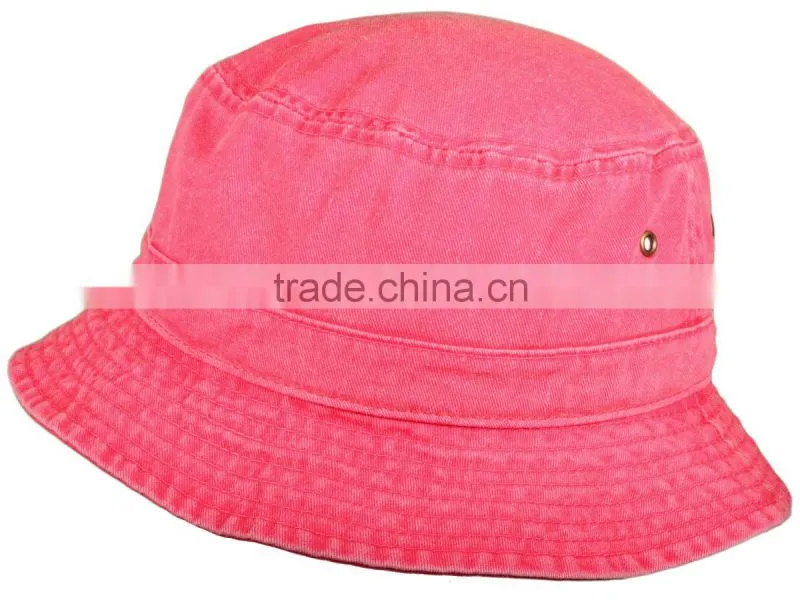 wholesale pigment dyed twill washed bucket hats
