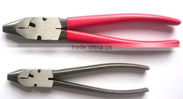 Drop Forge Household plier , Round Nosed fence Pliers,square head fencing plier