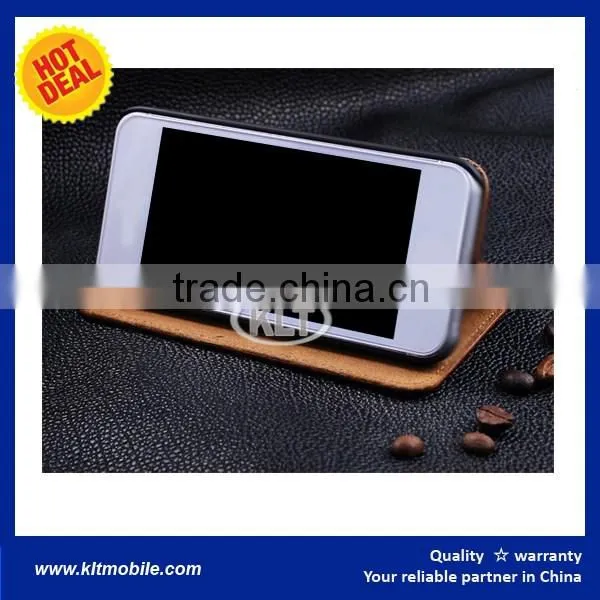EXW luxury 6 inch leather case leather cover wallet case for Alcatel Blu