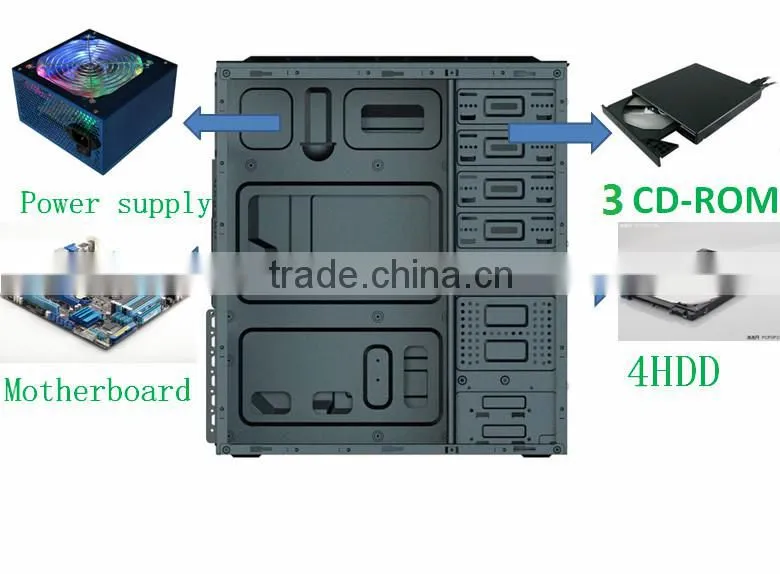 high feet pc tower computer case