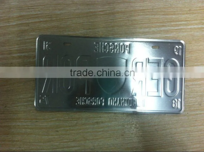 Souvenir vintage hot sale US embossed custom aluminum car plate license plate
