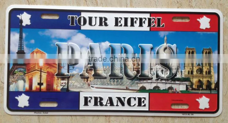 15*30cm printing aluminum license plate 6063