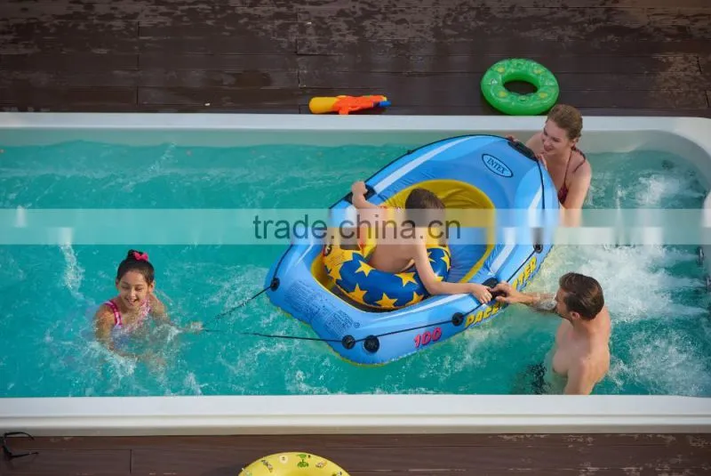 Factory price New design JY8801 Large swim spa with 3 steps