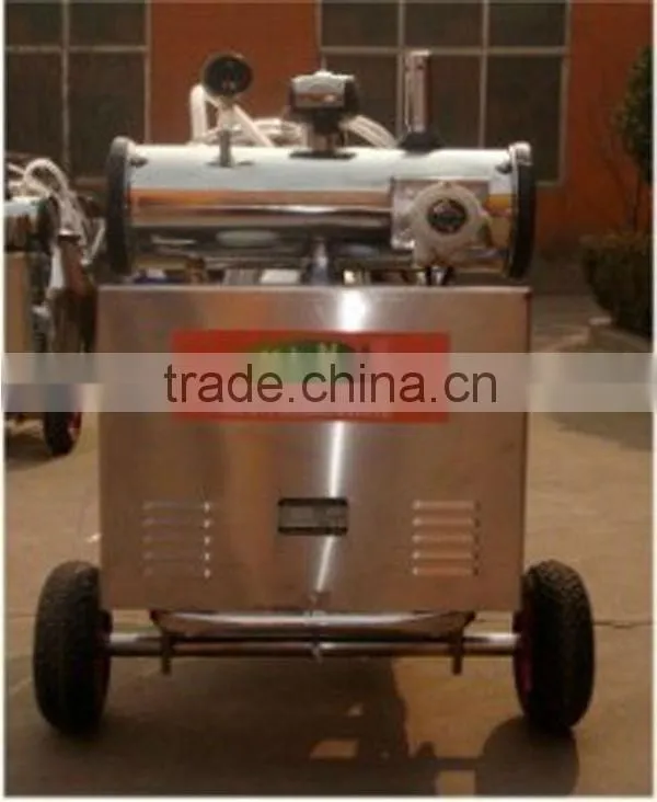 portable milking machine with one bucket