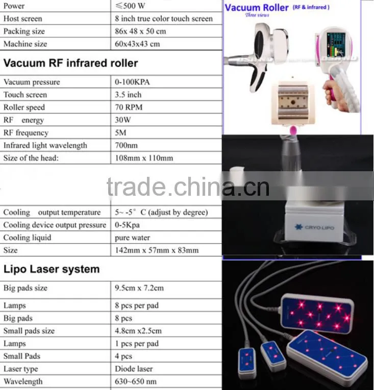 Personal Care Freezing Extra Fat Destroy Fat Cell Machine Vacuum Roller Massage Slim Machine