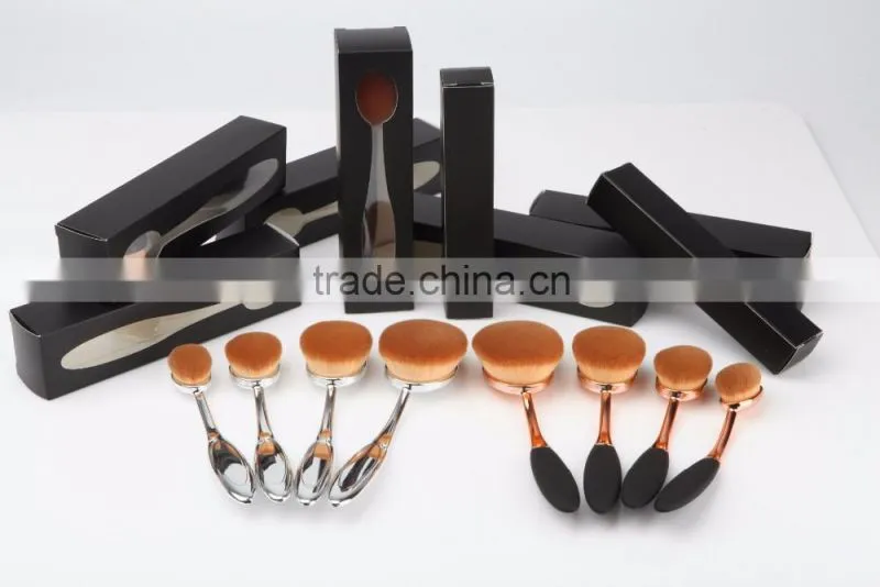 10pcs oval make up brush cosmetic, tooth brush make up set