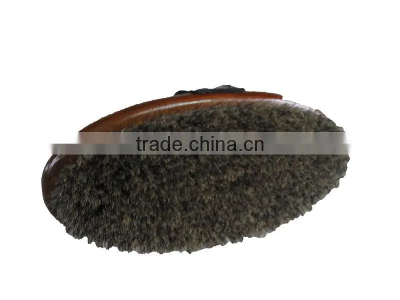 vernished wooden back horse brush