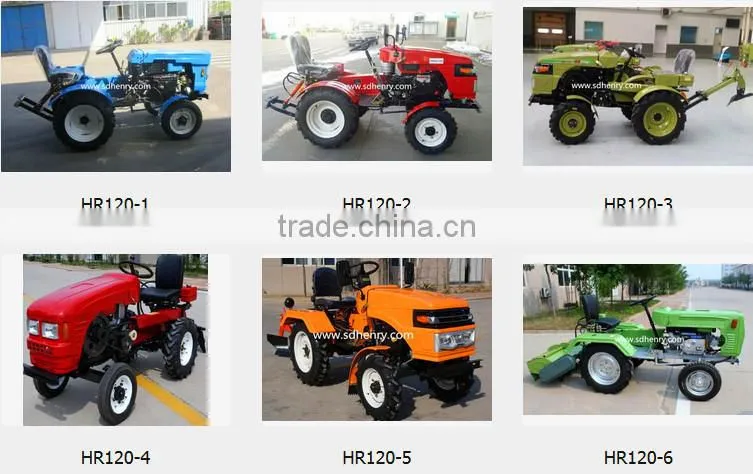 mini tractor with rotary tiller