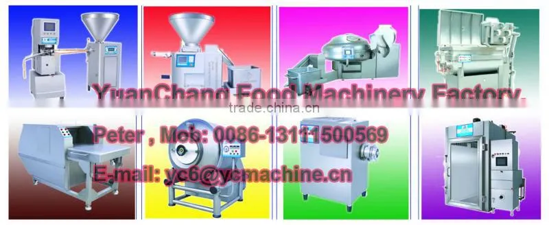 Touch screen control vacuum meat bowl chopper