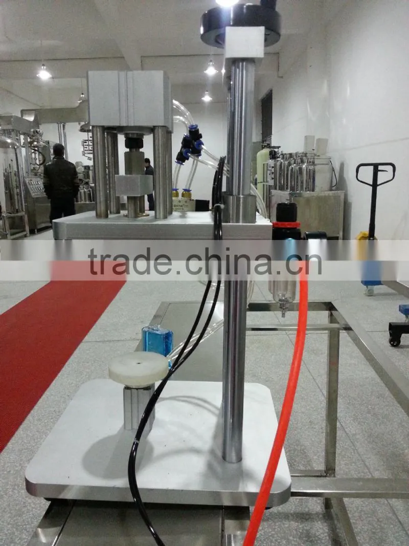 2015 JF XG-Q Pneumatic Perfume Bottle Spray Cap Crimping Machine