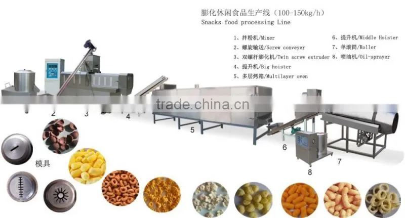 New design corn snacks food machine