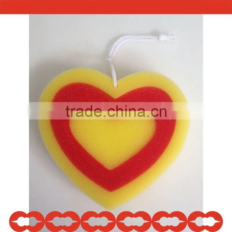 Baby bath sponge with design