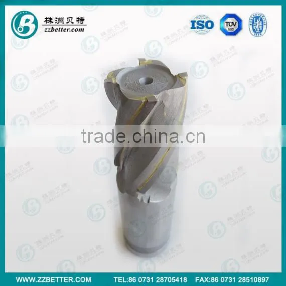 First class 4 flutes square cemented brazed carbide end mill