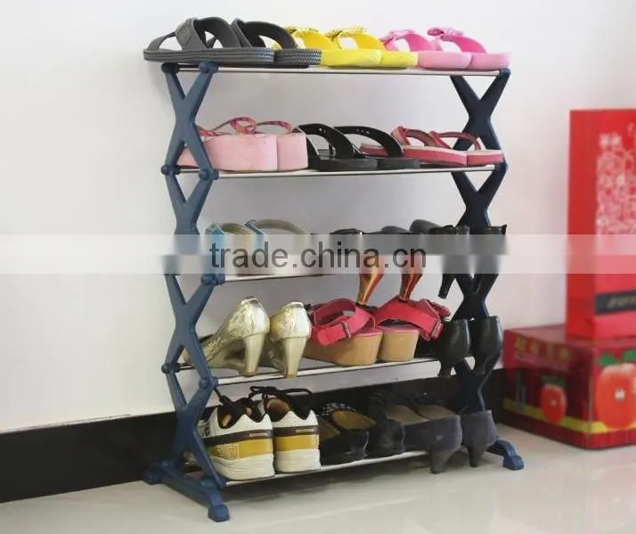 4 Tier stackable Shoe Rack Shelf Stand Tower Storage Organizers