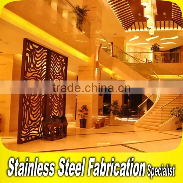 5 Start Hotel Stainless Steel Dubai Room Divider Screen