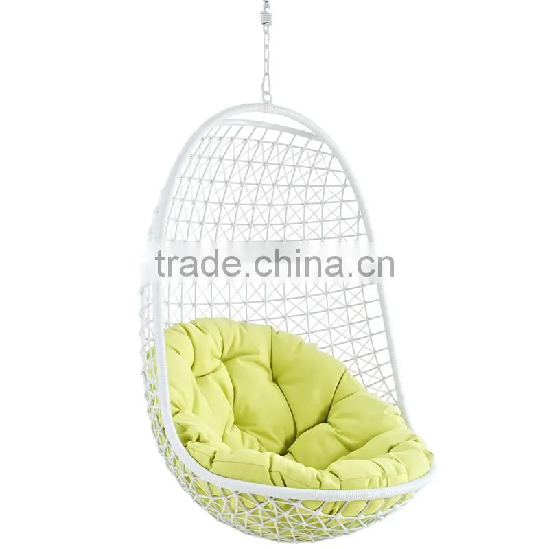 Outdoor indoor swing hanging chair with stand patio swing chair