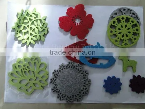 round decoration felt