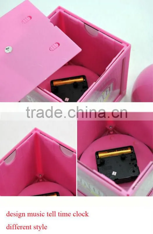 Supply creative fashion multifunction cube photo frame & alarm clock
