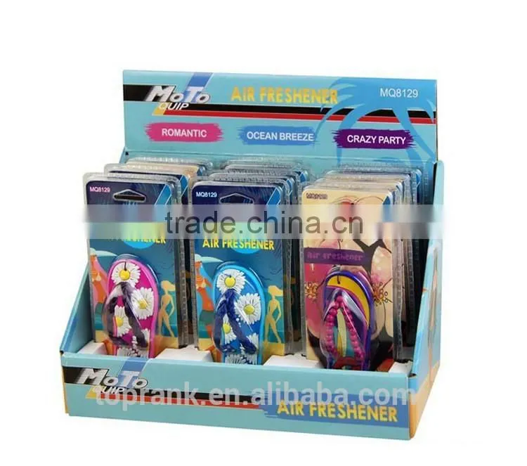 TOPRANK AUTO GEL AIR FRESHENER BEACH SLIPPER DESIGN HANGING CAR AIR FRESHENER