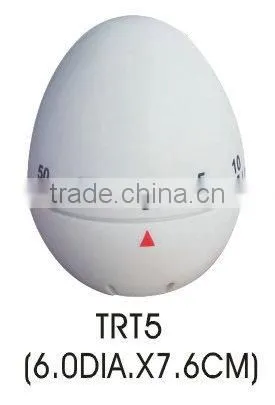 Plastic egg shape sound kitchen timer/mechanical countdown timer