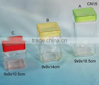 Wholesale Simple Mason Canning Recycled Bale Square Glass Jars