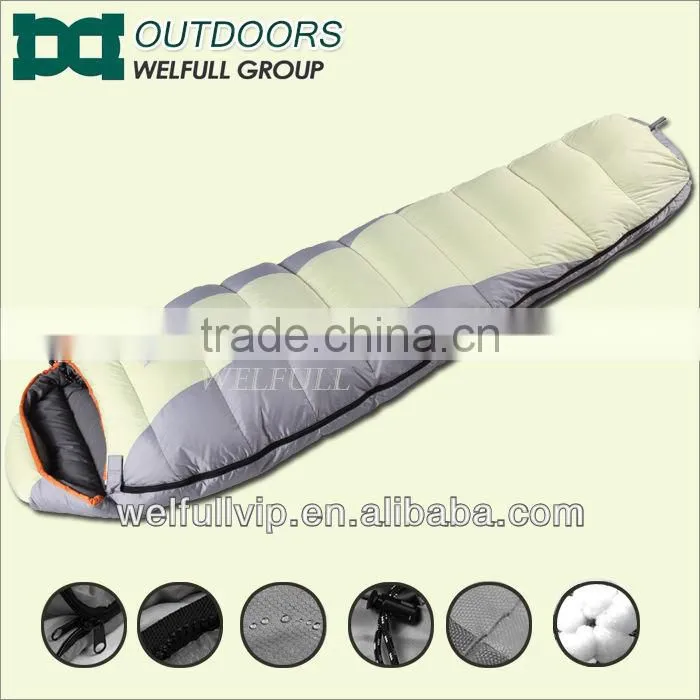 Outdoor goose down filling sleeping bags manufacturer
