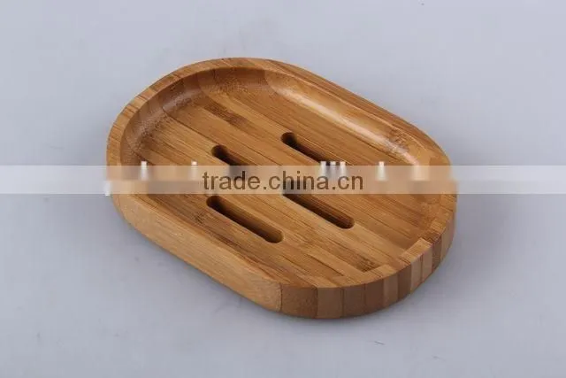 oval bamboo soap box
