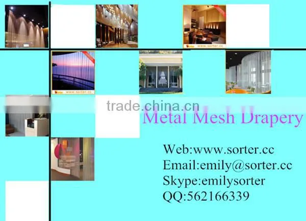 Aluminum wire mesh curtain building material wall covering