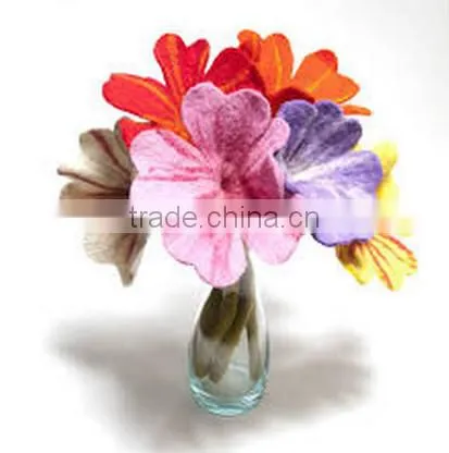 2017 alibaba express wholesale high quality new products hot sale felt artificial flower bouquet home decoration made in china