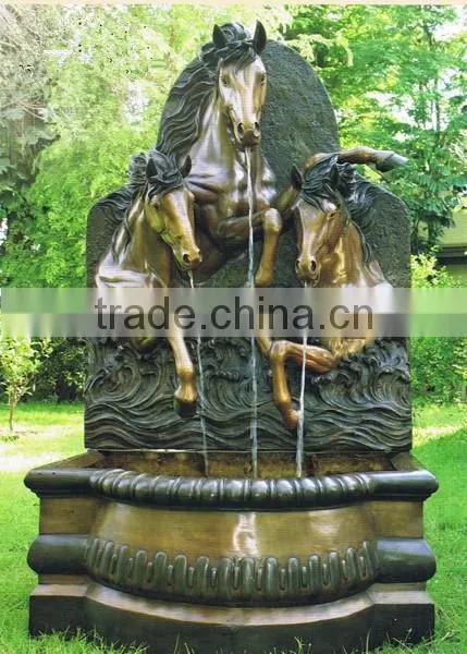 home decor metal craft bronze horse head for wall decoration