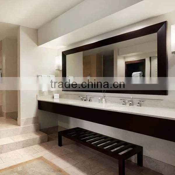 Newstar Landscape White Bathroom Marble Counter Top Vanity With Tops