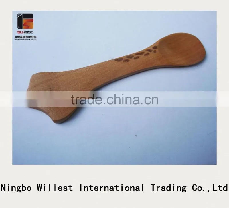 Profesional manufacture wooden lovely spoon, salt or spice kitchen spoons