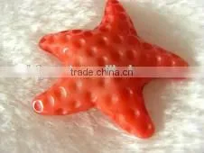 wholesale 25-30mm large orange starfish shape coral best friend forever pendant