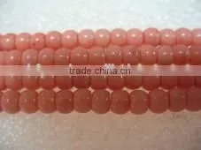 wholesale 16" 5mm pink abacus shaped natural loose coral beads jewelry designs