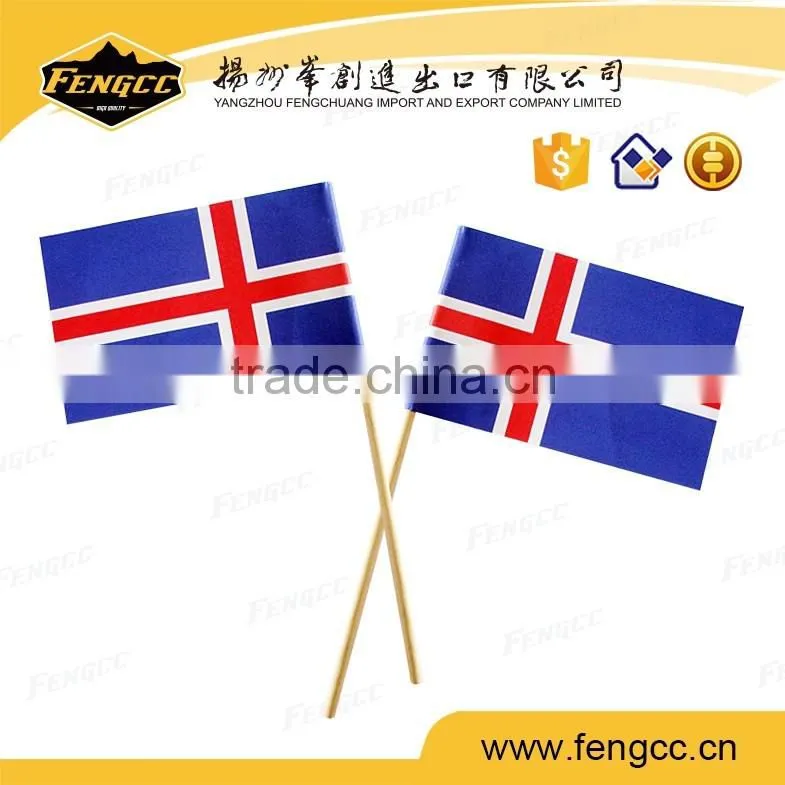 2016 hot sale promotion cheap polyester car flag hand flag