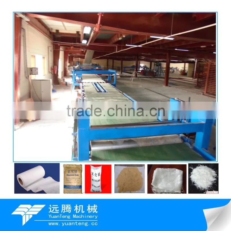 High automatic mgo board making plant with small capacity 2000 pcs per day