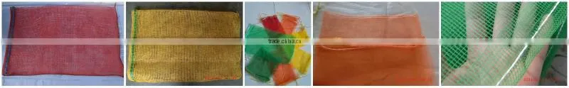 raschel mesh bag with drawstring potato& onion mesh bag