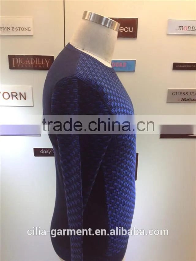 2015 new fashion men's dress in 3GG pullover