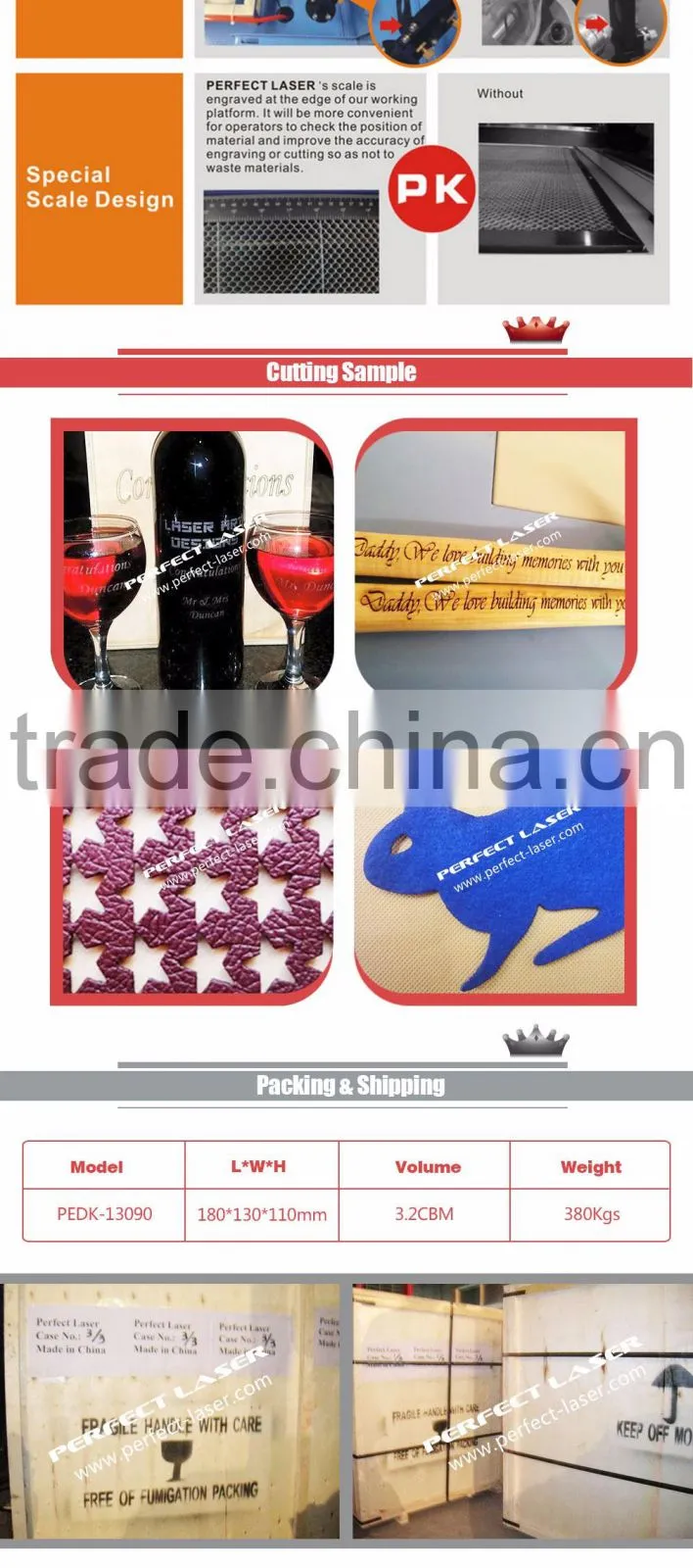 20 years factory non metal co2 laser engraving cutting machine